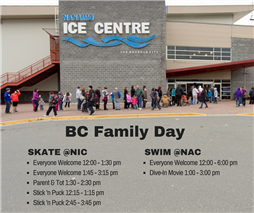 Monday, February 12 Swim @NAC & Skate @NIC
