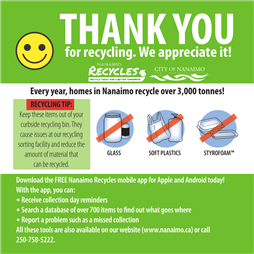 Your recycling was free of contamination, everything was collected. 