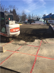 Construction of Outdoor Ice Rink started in Maffeo Sutton Park