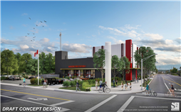 Rendering of New Fire Station