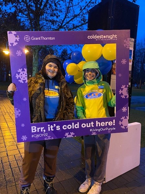 Youth leaders at the Coldest Night event