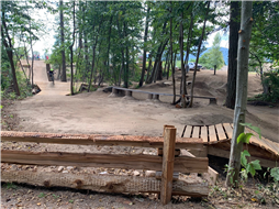 Overall view of new Mountain Bike Skills Park