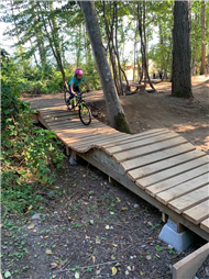 Wavy Bridge at Mountain Bike Skills Park