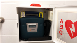 Exterior of an AED