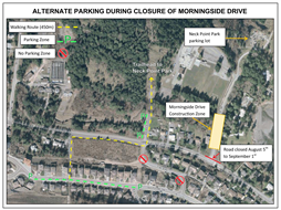 Map - Alternative Parking Area for Neck Point Park