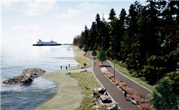 Departure Bay Waterfront Walkway Looking South