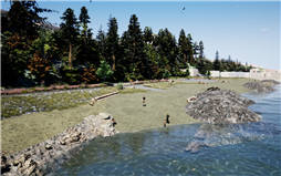 Departure Bay Waterfront Walkway Looking North