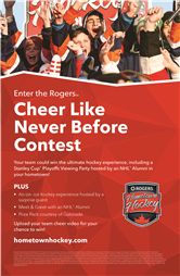 Hockey Team Cheer Contest Poster