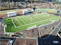 Aerial Image of NDSS Community field during construction
