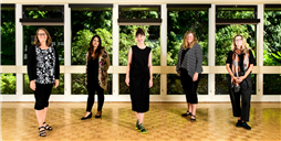 The City's new Culture & Events team in the auditorium at Bowen Park Complex