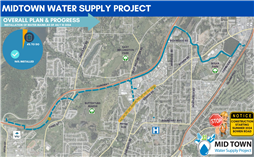 Map of Mid Town water supply project