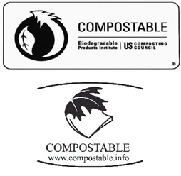 Certified compostable logos 