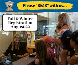 Fall and Winter Registration Starts Aug 22