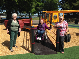 Wheelchair accessible structure at Maffeo Sutton Park
