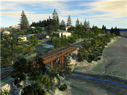 Rendering of potential trestle crossing