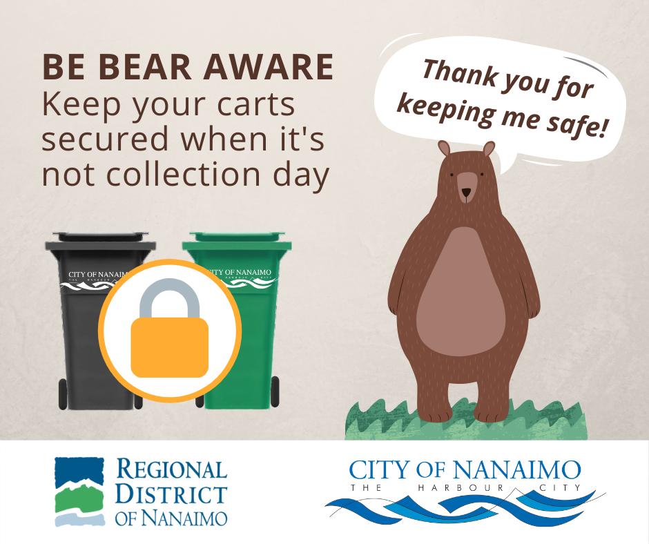 Protect Bears Secure waste to protect bears and other wildlife | City of Nanaimo
