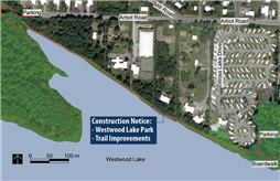 Map of trail construction