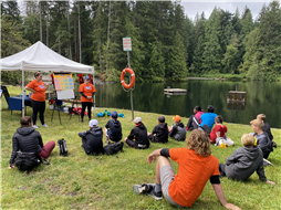 The Water Safety Education Team at Colliery Dam