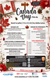 Canada Day poster in French