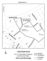 Map Showing Proposed Land Exchange