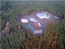 Aerial View of Water Treatment Plant