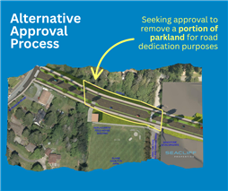Portion of parkland proposed to be removed