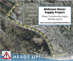 Midtown Water Supply - phase 1 project area