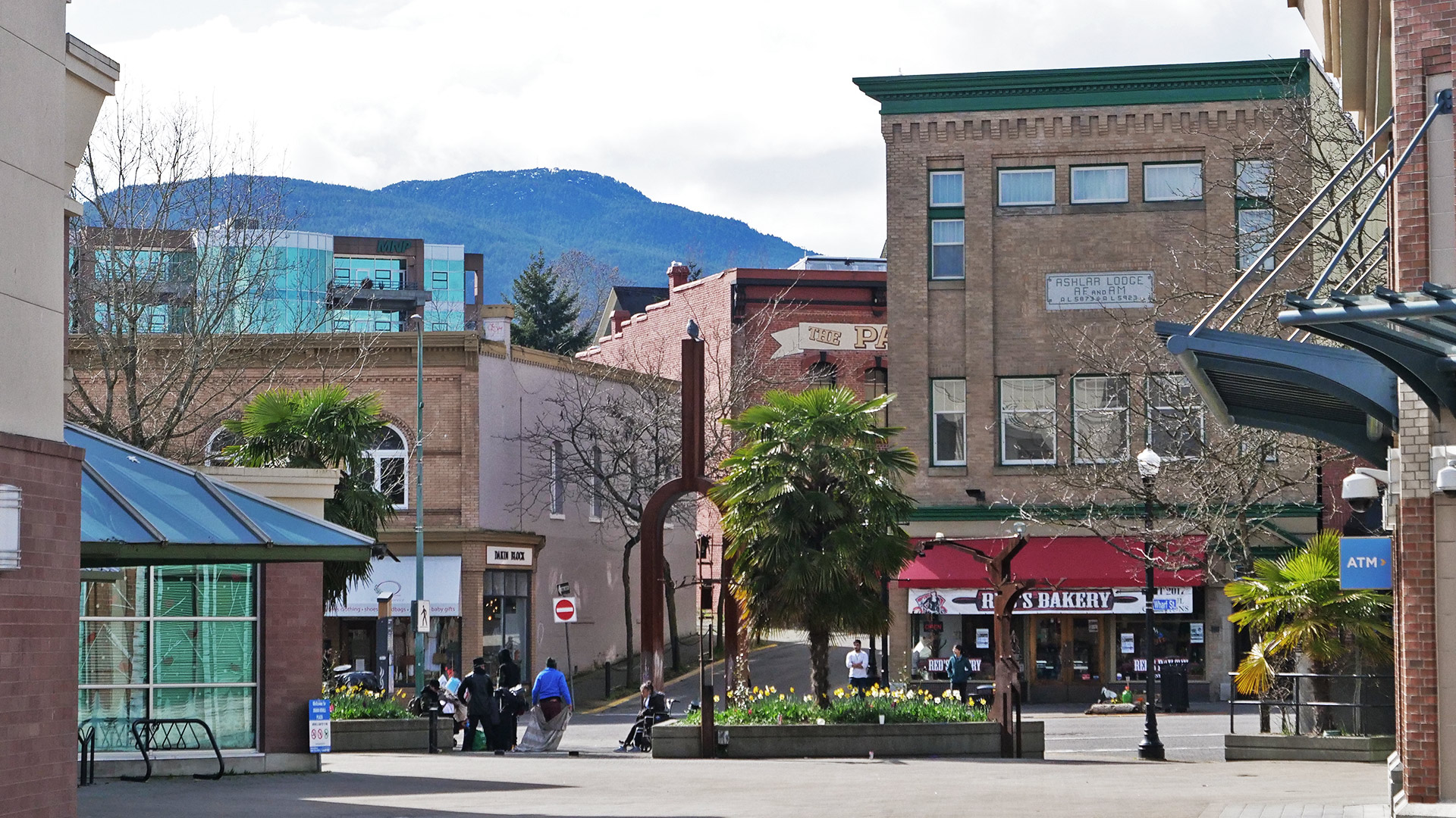 A look at heritage buildings and storefronts from Diana Krall Plaza