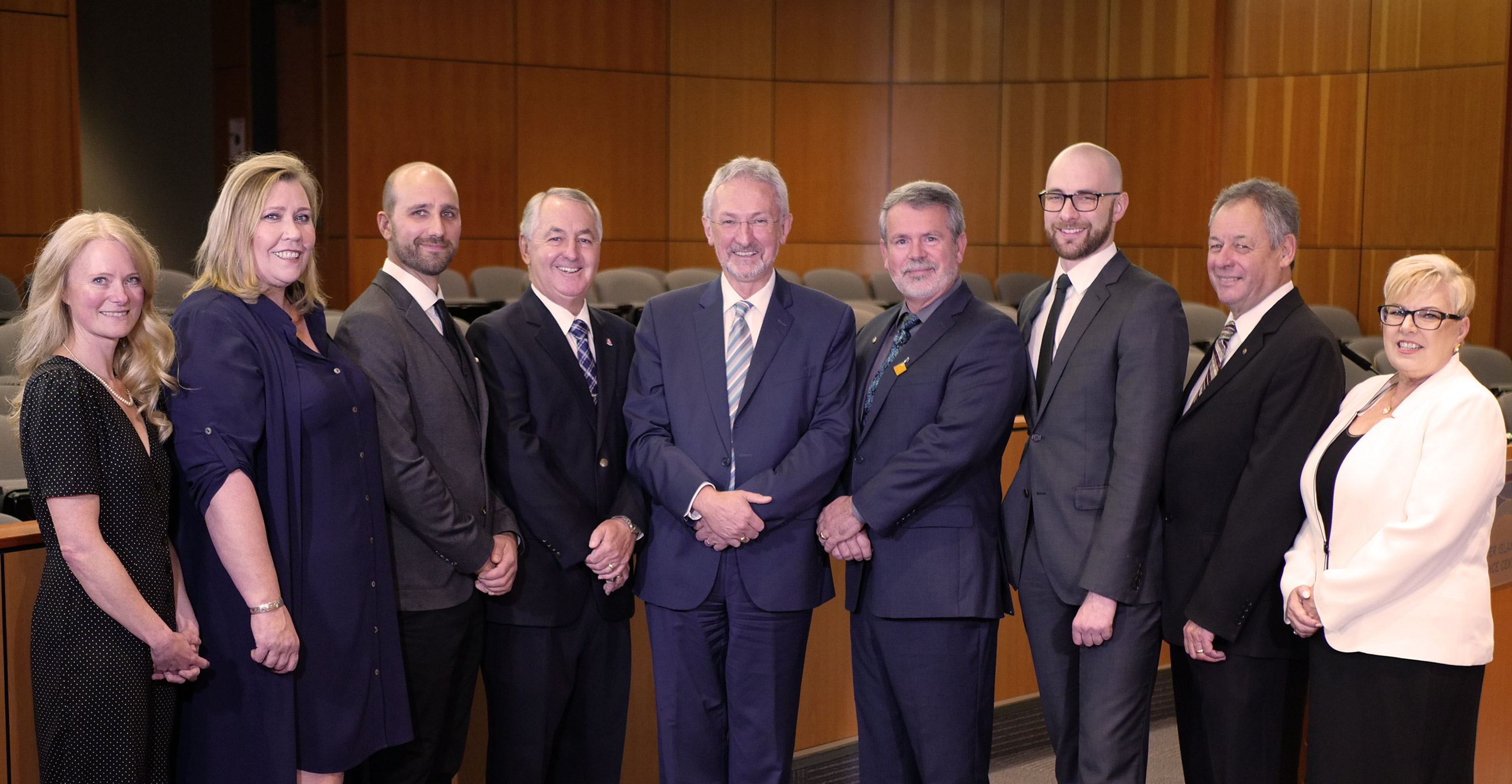 Mayor and Council on their Inaugural Night 2018