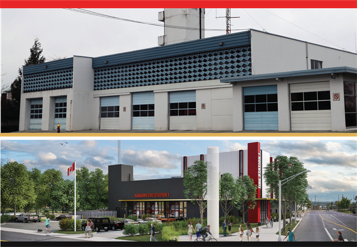 for-webpage Current fire station and new station concept