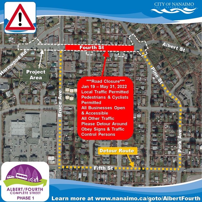 Fourth Street Detour Map Fourth Street Detour Map