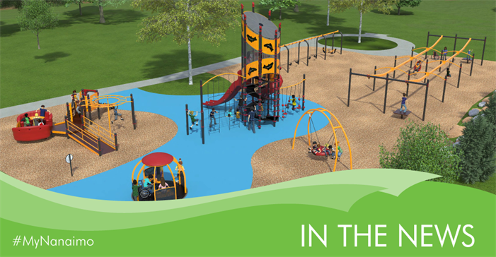 In the News header image - rendering of new maffeo sutton playground