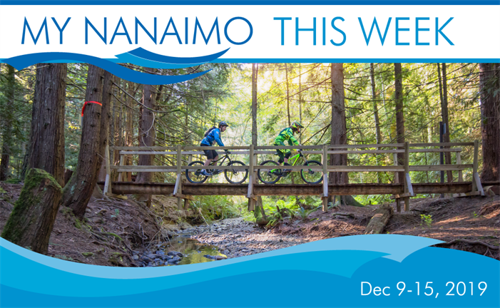 My Nanaimo Header image of mountain bikers  