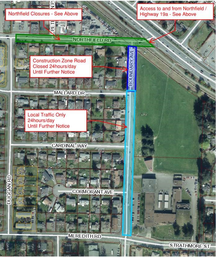 Northfield construction map Aug 13-18