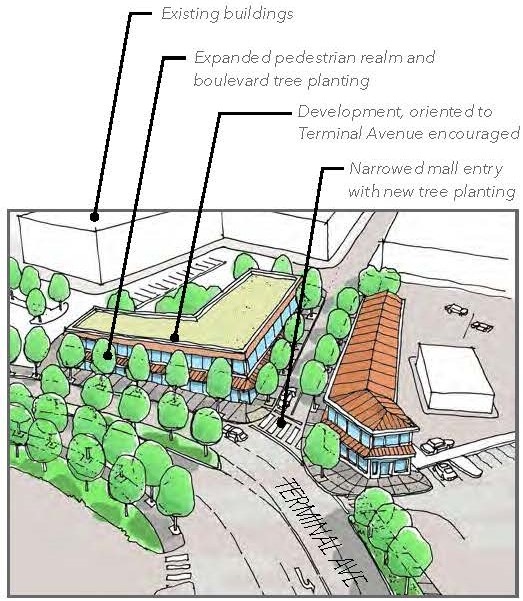 Port Place Mall Entrance from Terminal Nicol Re-imagined