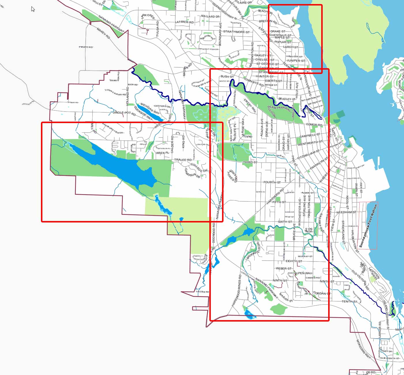 Water main flushing map Phase 1 Water main flushing map Phase 1
