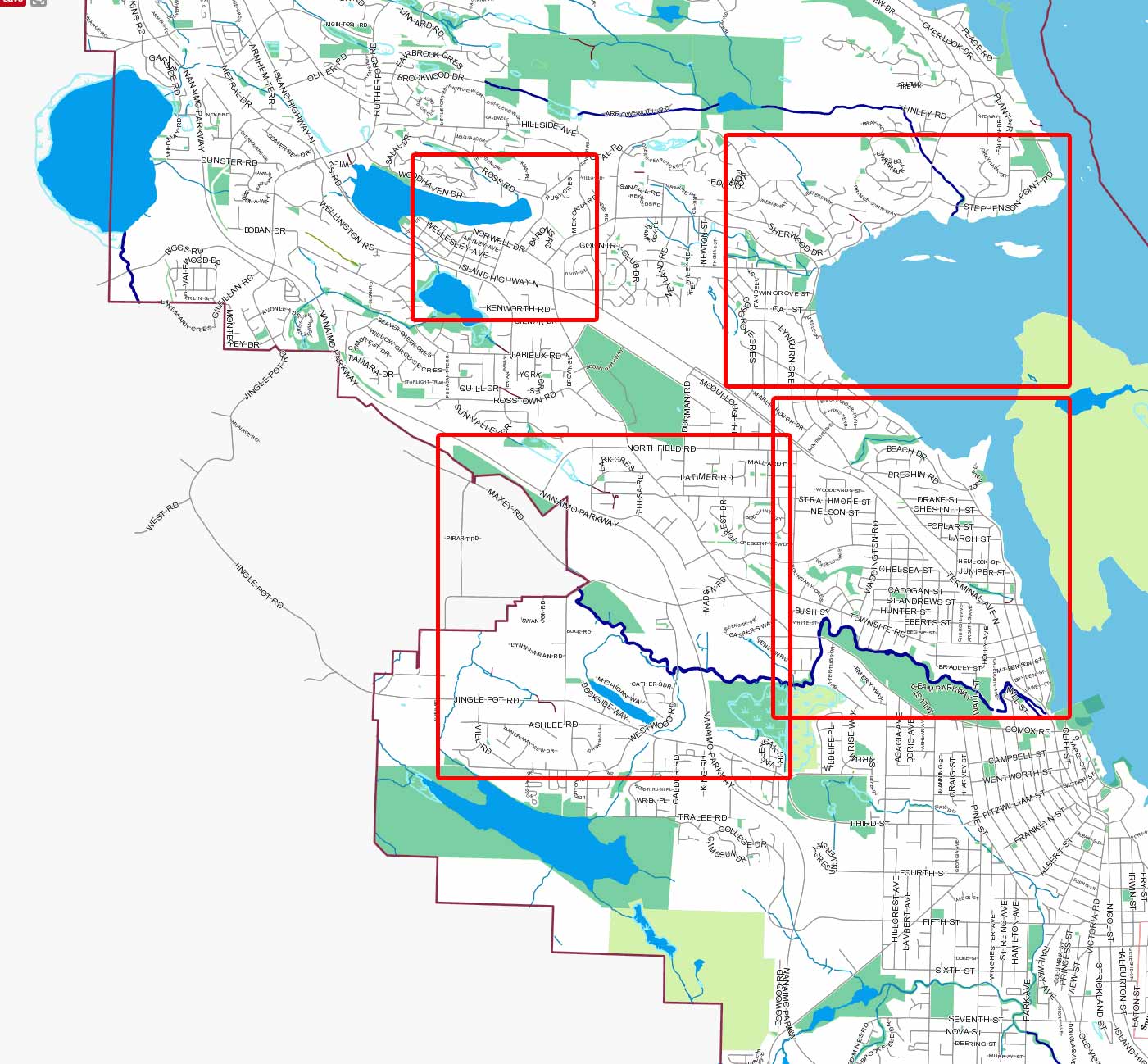 Water main flushing map Phase 2 Water main flushing map Phase 2