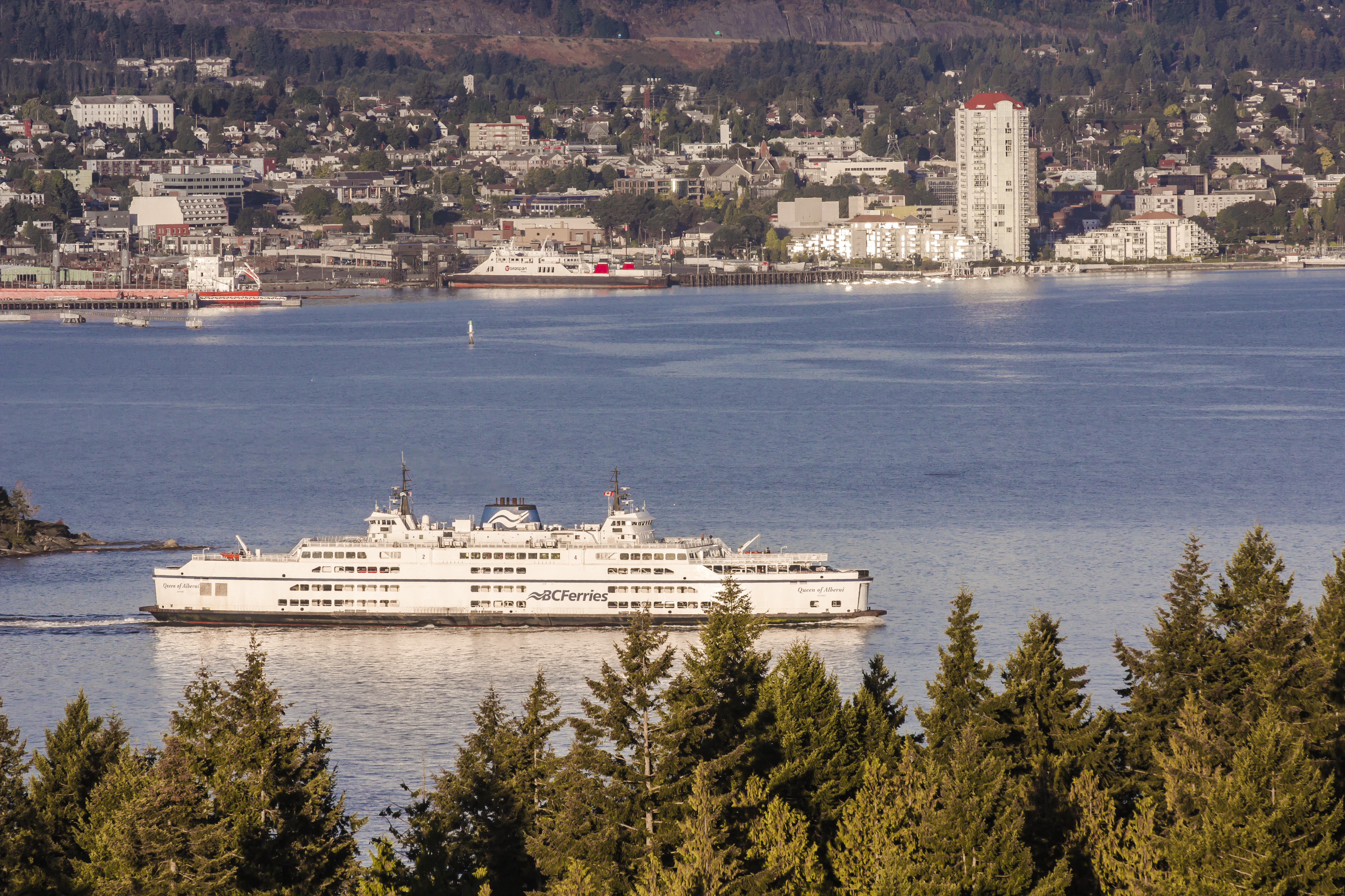 Picture of BC Ferries coming into Duke Point - Photo credit Cinnabar Vista Photography