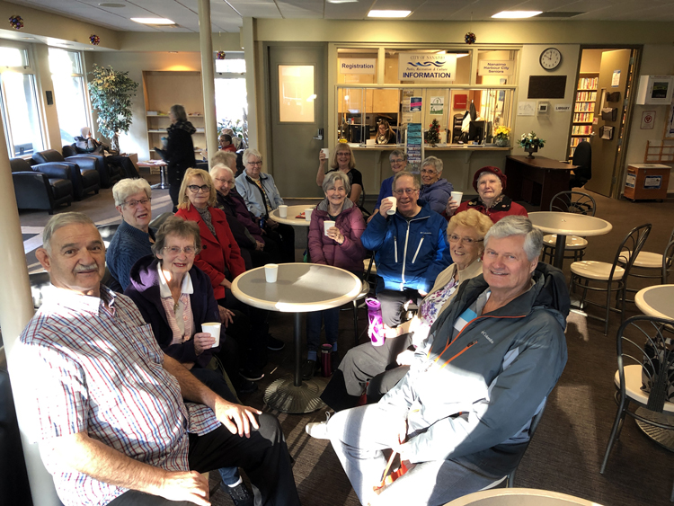 Seniors sitting in Bowen Recreation Centre