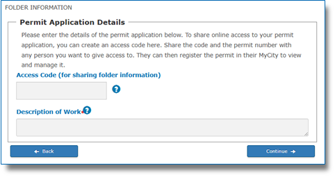 Folder Information Page screenshot