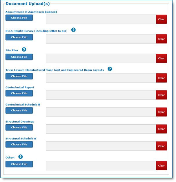 Additional Documents Upload Page screenshot