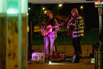 From the Earth performing