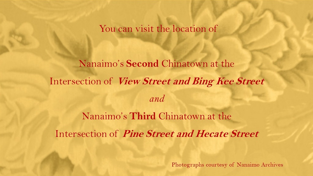 Nanaimo Chinatown Locations 2 & 3