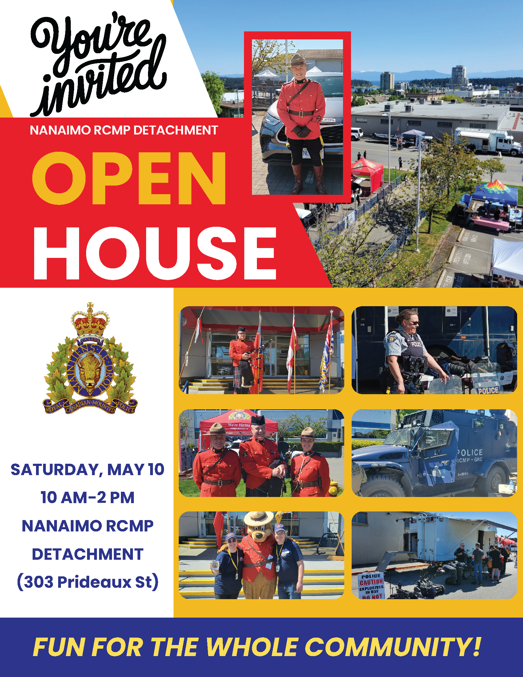 RCMP Open House poster