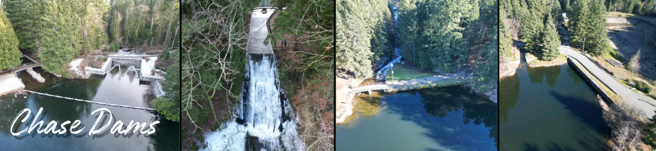 Upper, middle and lower Chase Dams