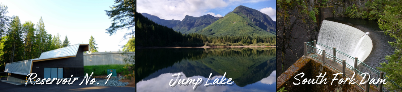 Reservoir No.1, Jump Lake and South Fork Dam