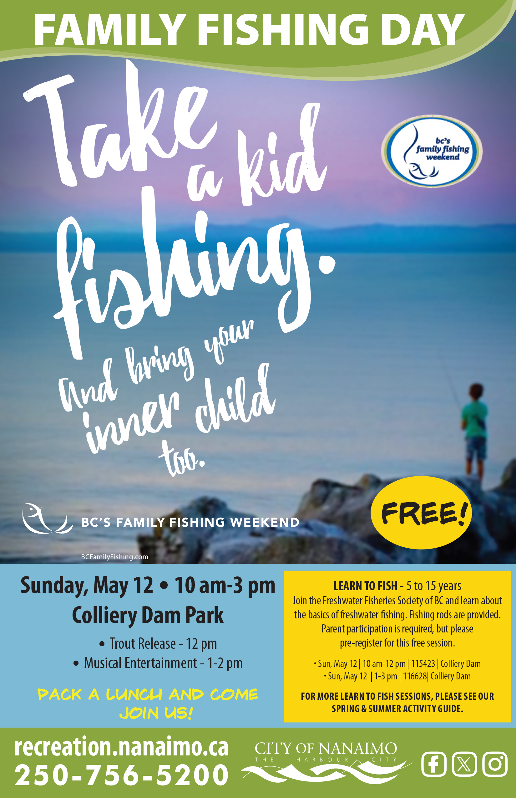 Family Fishing Day poster 2024