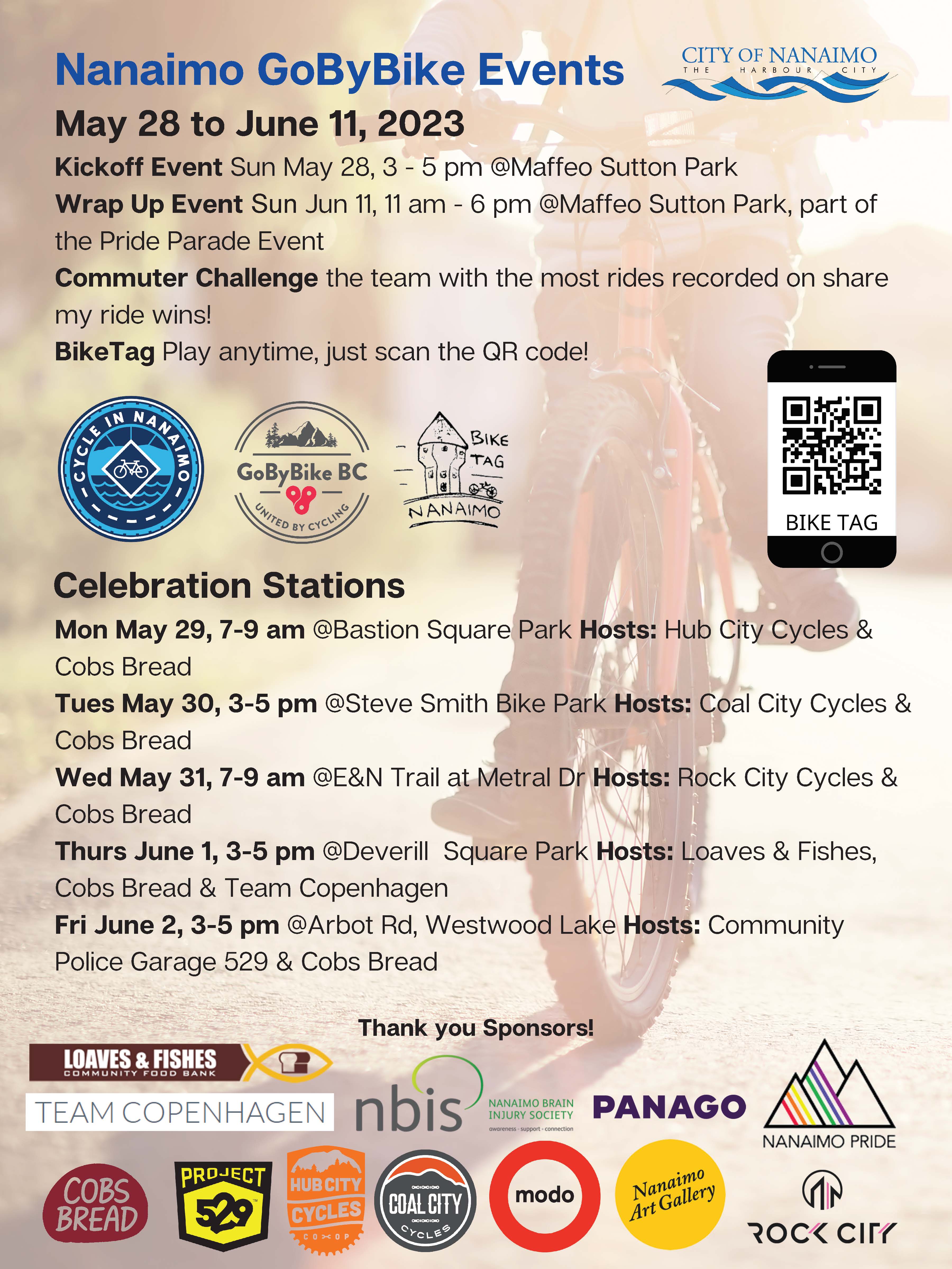 Gobybike Nanaimo Events Poster