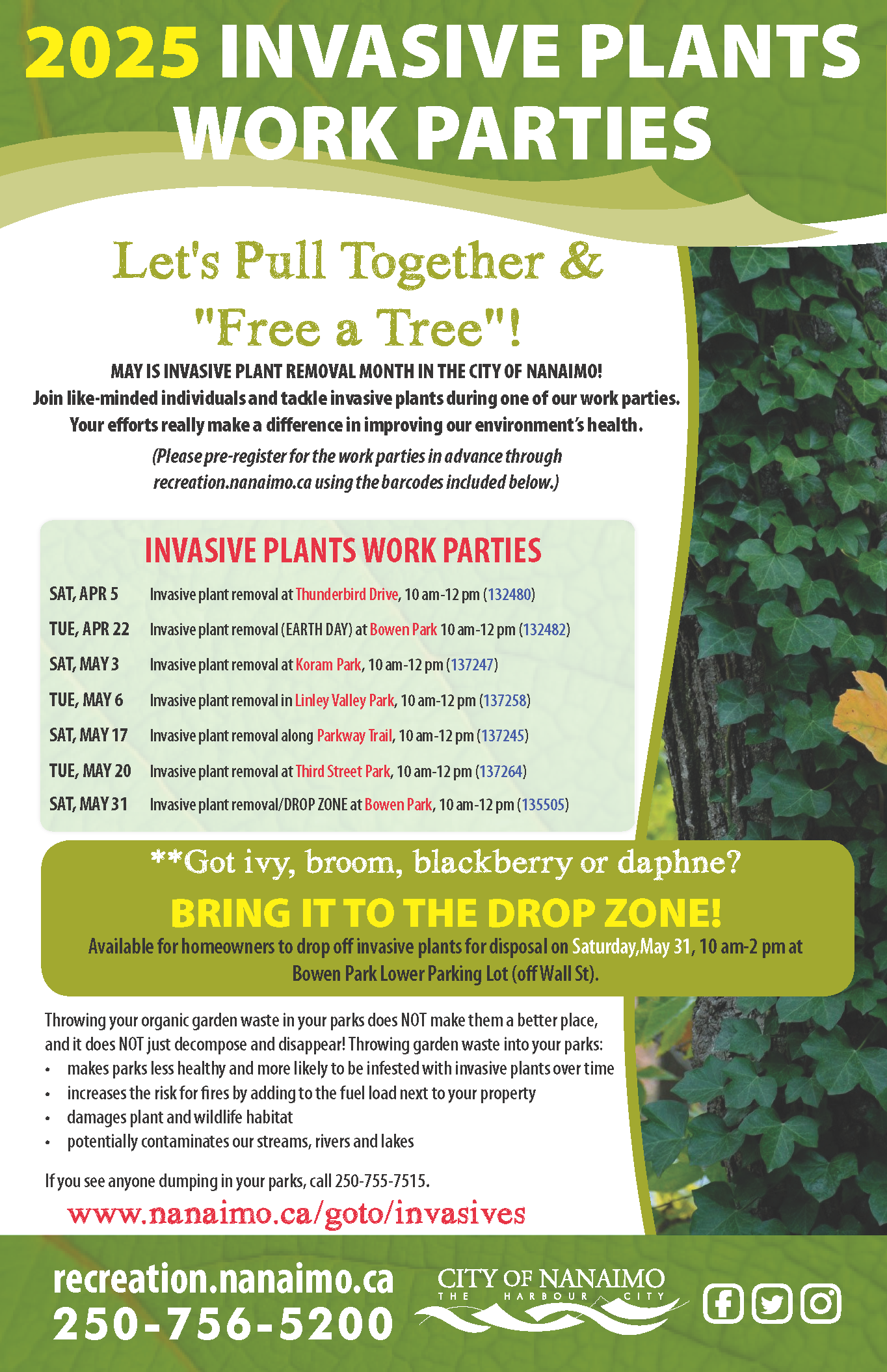 Invasive plant removal poster