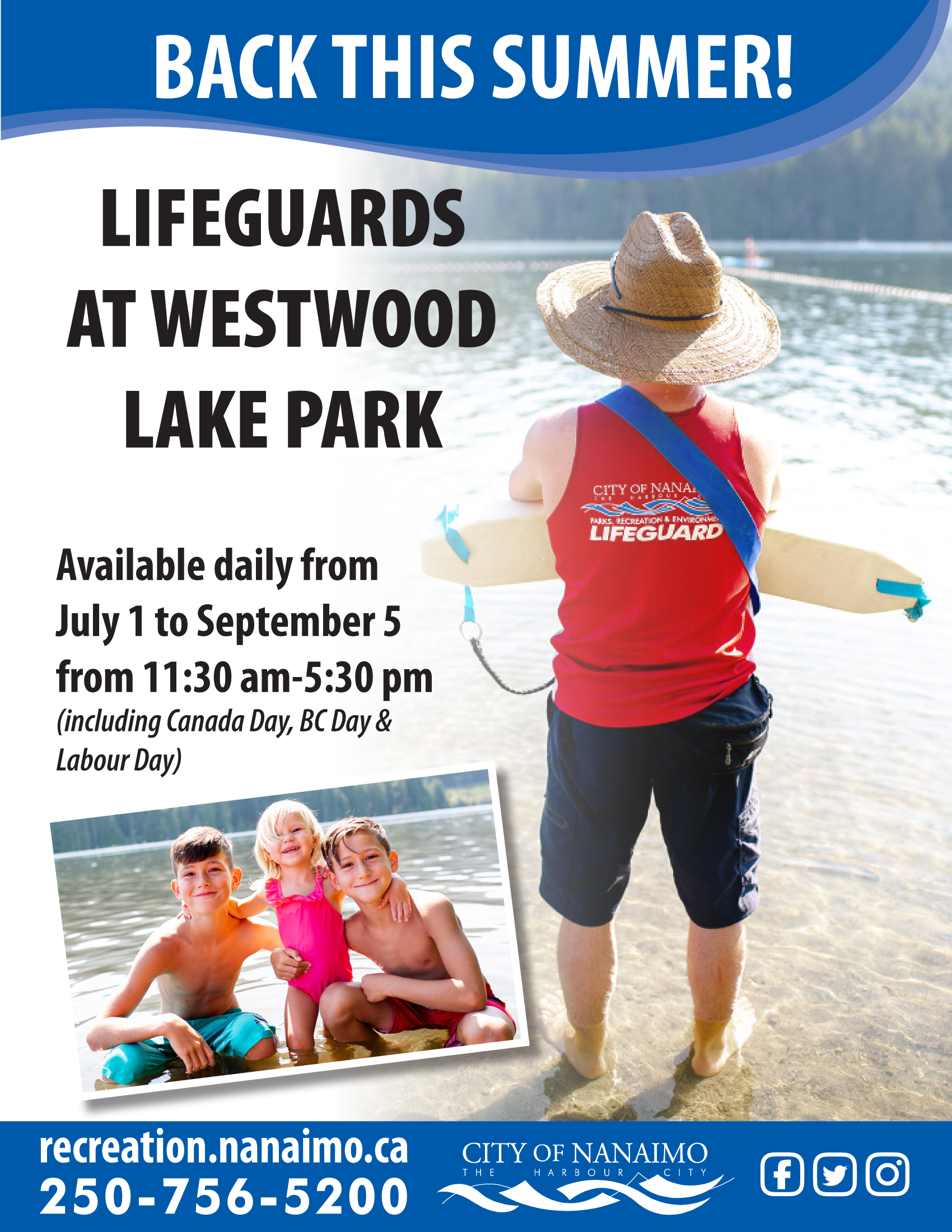 Lifeguards at Westwood Lake Park